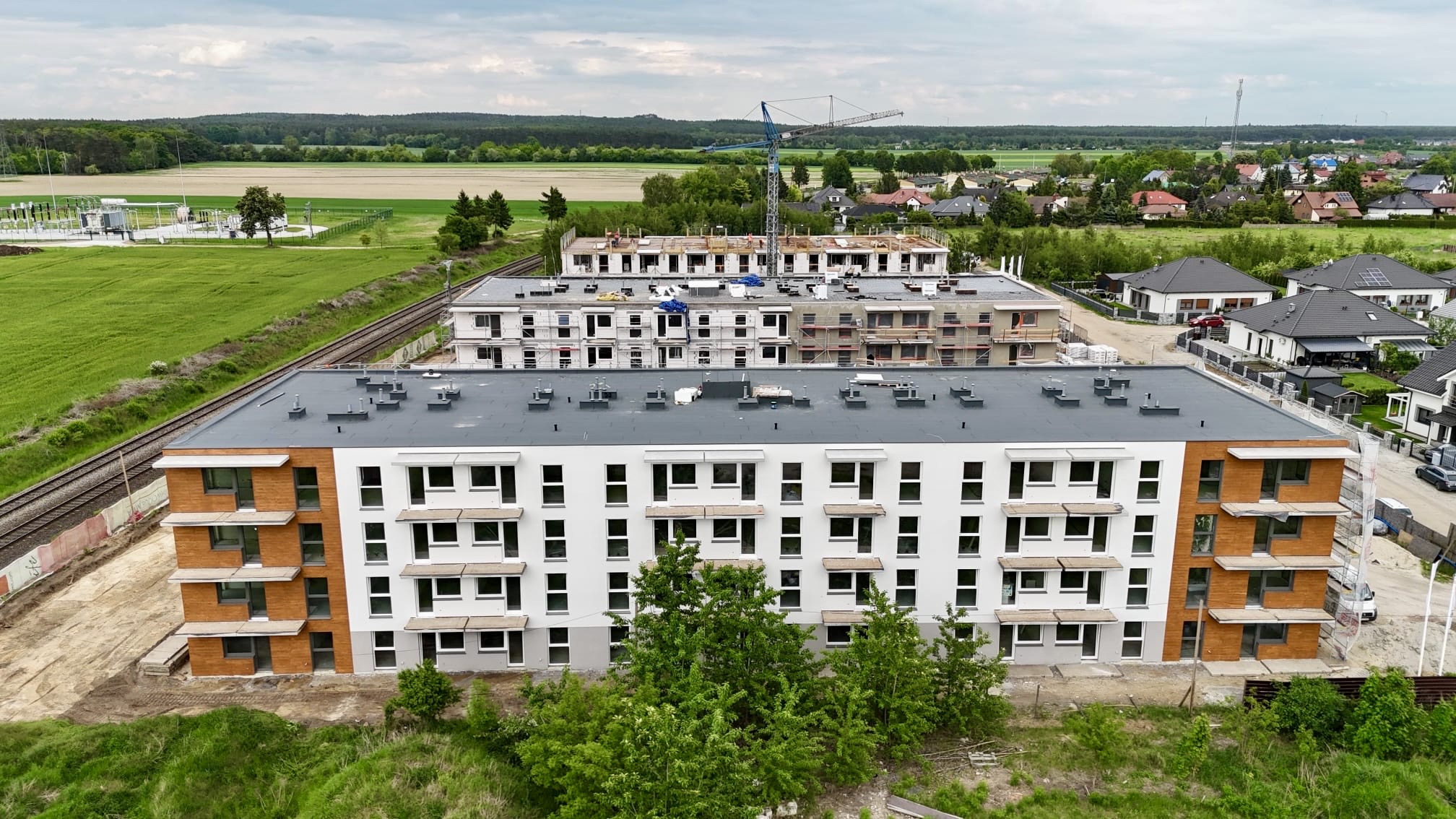 Osiedle Grono w Lesznie prosto z placu budowy! Postęp, który widać na każdym kroku